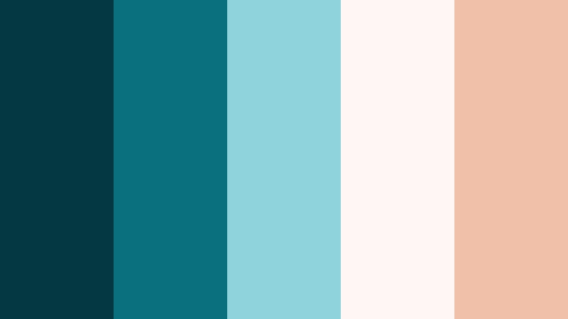 moonrise lagoon haze moonlit sea color palette with hex codes