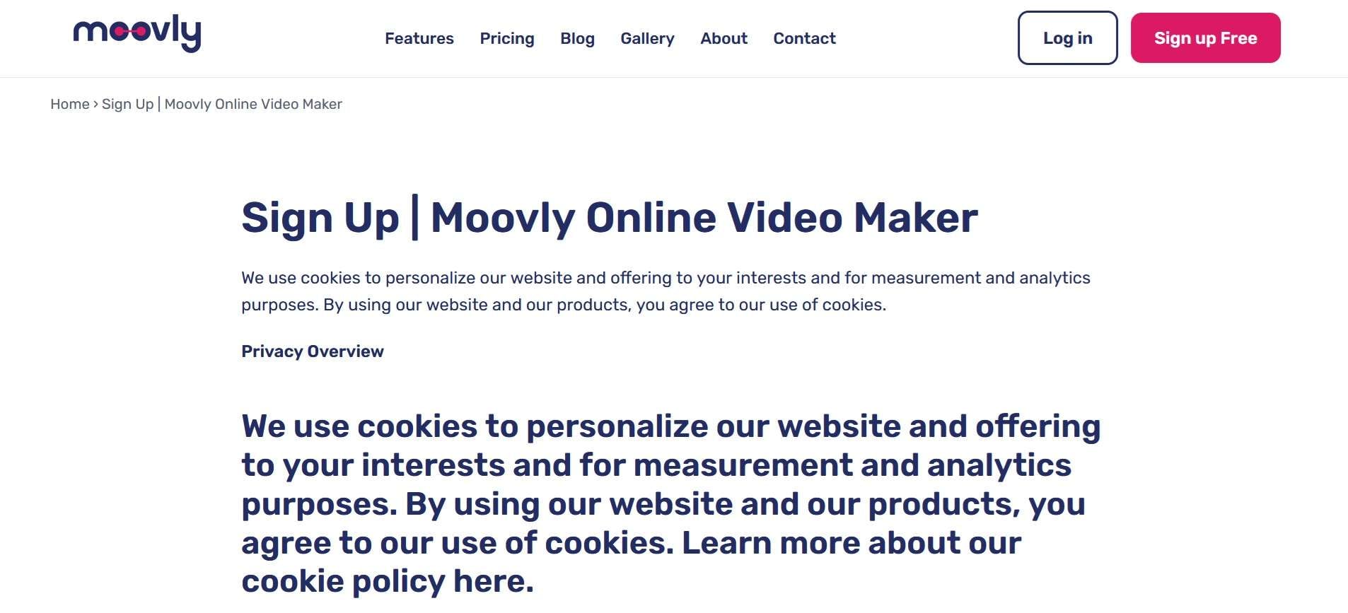 sign up to moovly