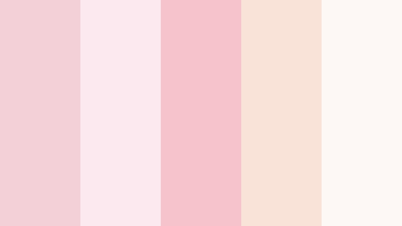 morning blush whisper powdered rose color palette with hex codes