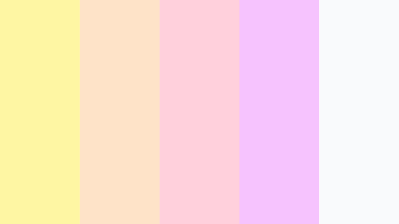 morning citrus glow pastel lemon color palette with hex codes
