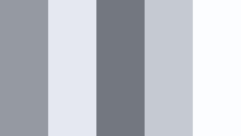 morning cloud drift cool pebble gray color palette with hex codes