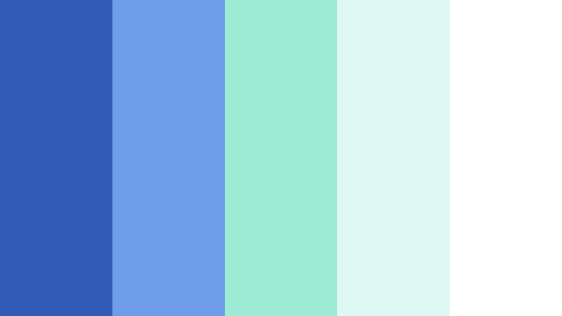 morning cloud mint cobalt and mint saas dashboard color color palette with hex codes