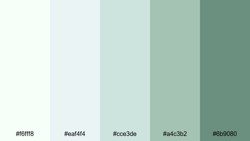 morning dew brunch picnic color palette with hex codes