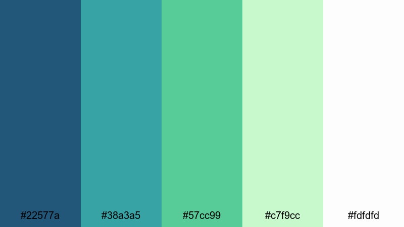 morning dew plumage peacock color palette with hex codes