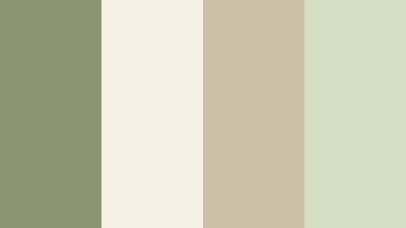 morning dew whisper olive mist color palette with hex codes