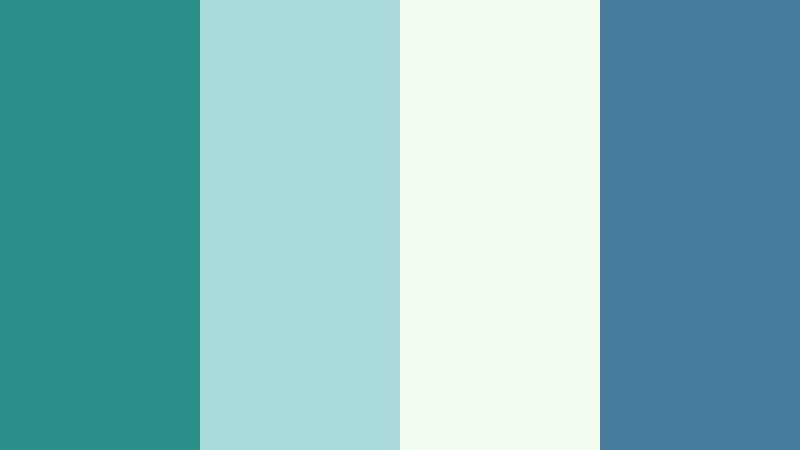 morning fjord mist glacier teal color palette with hex codes