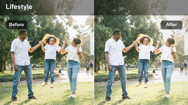Vlogger writing in a journal at a kitchen table with soft film grain and warm light