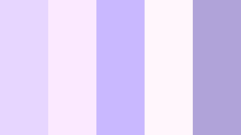 morning haze romance baby lilac color palette with hex codes