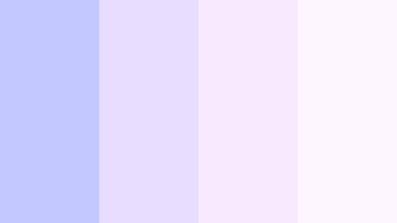 morning haze romance soft periwinkle color palette with hex codes
