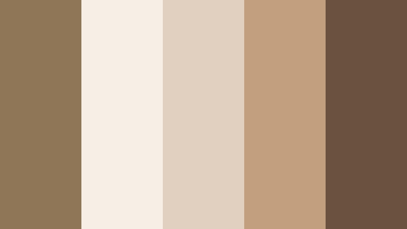 morning latte bronze faded bronze color palette with hex codes
