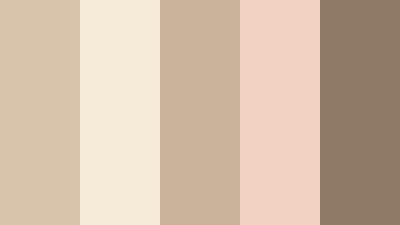 morning latte glow ash beige color palette with hex codes