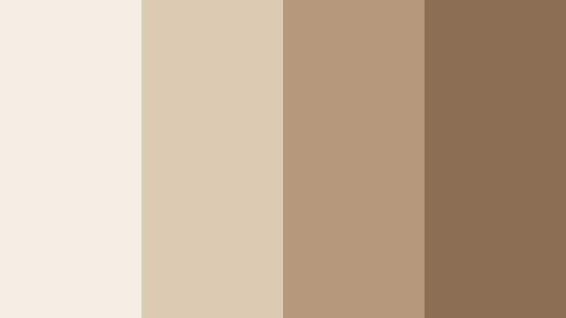morning latte glow warm stone color palette with hex codes