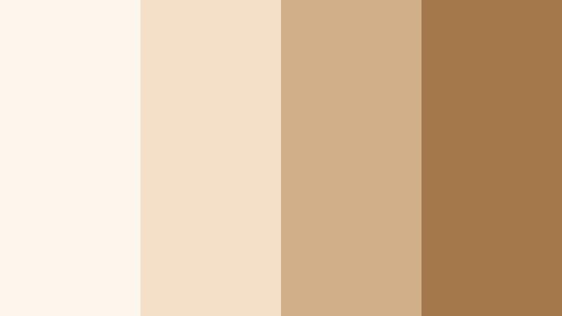 morning latte light brown and cream cafe color color palette with hex codes