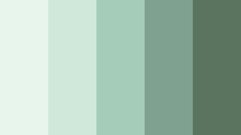 morning matcha desk mint sage color palette with hex codes