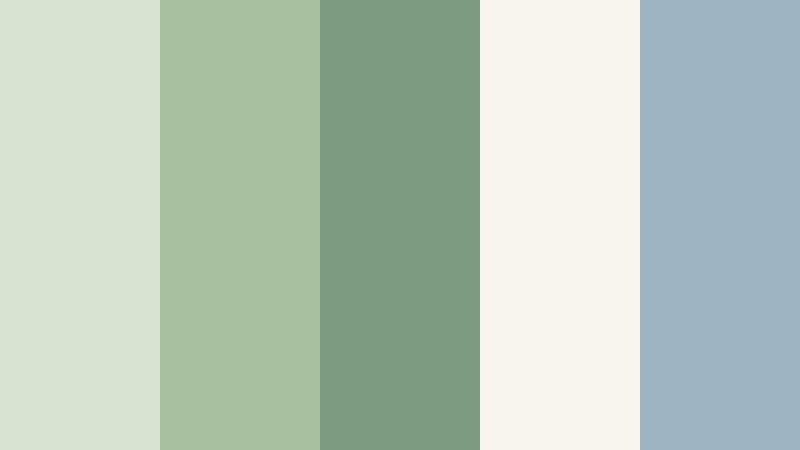 morning meadow mist meadow sage color palette with hex codes