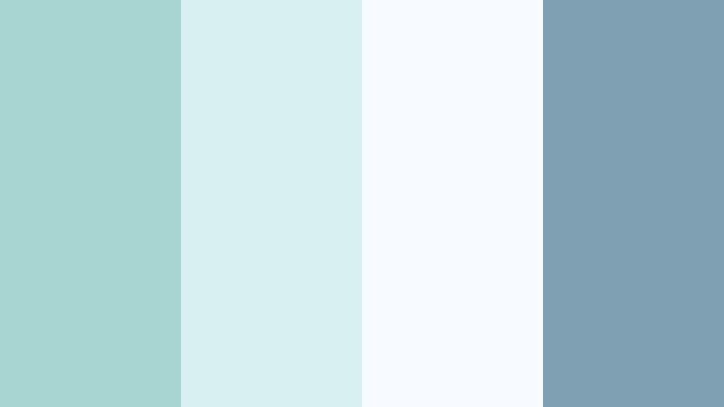 morning mist harbor cloudy aqua color palette with hex codes