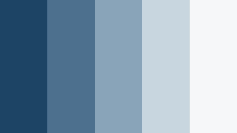 morning mist minimal skyfall blue color palette with hex codes