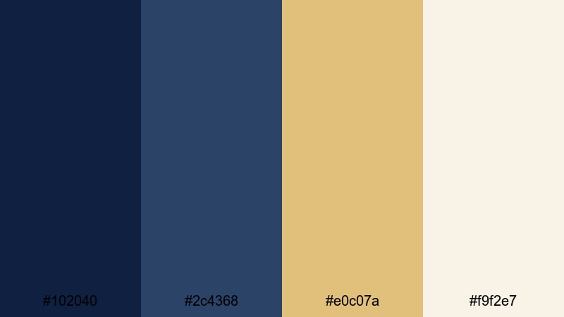 morning mist navy gold gold navy blue color palette with hex codes