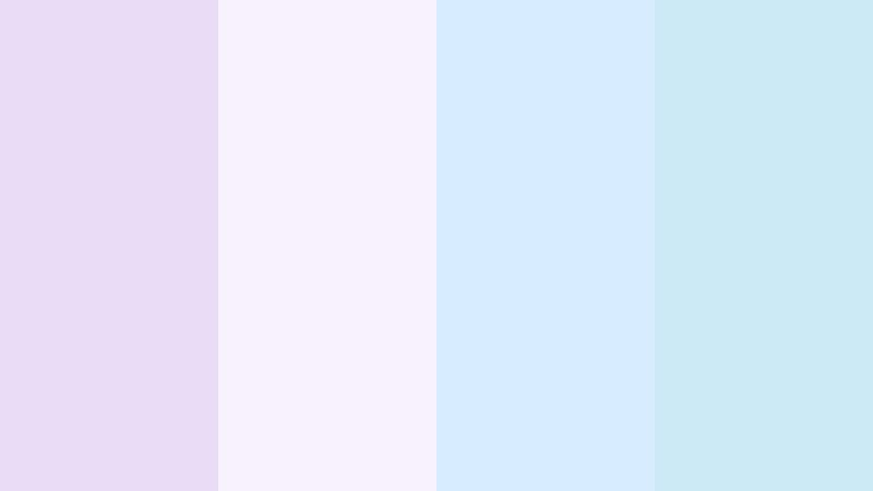 morning mist pastels creamy lilac color palette with hex codes