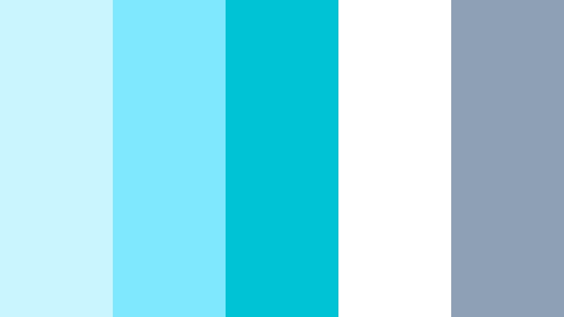 morning mist radiance radiant cyan color palette with hex codes