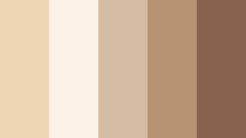morning oat latte pale almond color palette with hex codes