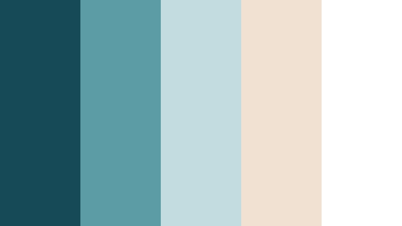 morning pier haze ocean drift color palette with hex codes