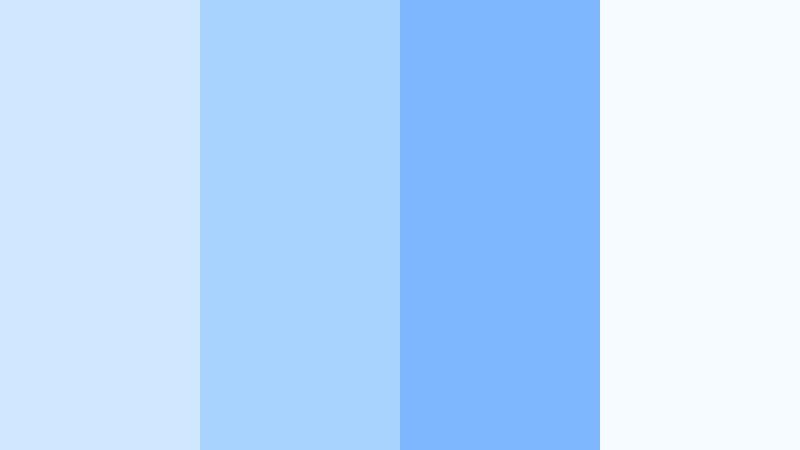 morning sky whisper cloud blue color palette with hex codes