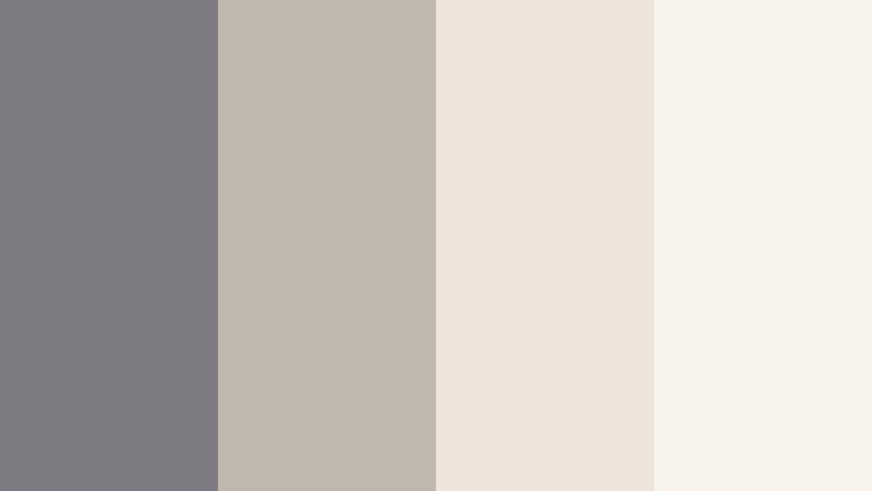 morning steam latte storm gray color palette with hex codes