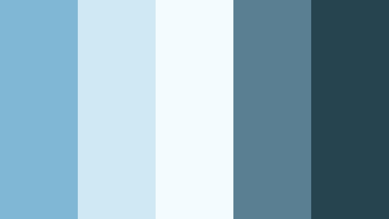morning tide drift soft sea blue color palette with hex codes