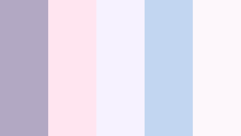 morning veil pastels ash lavender color palette with hex codes