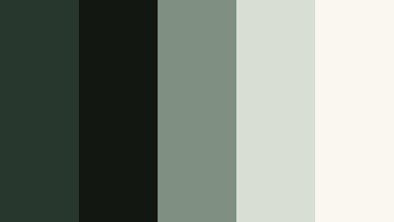 moss and linen morning deep moss color palette with hex codes