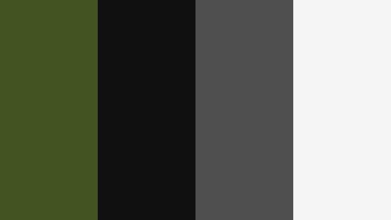 moss and monochrome ui dark moss green color palette with hex codes