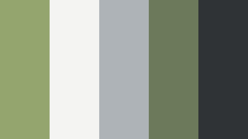 moss concrete minimal pale moss green color palette with hex codes
