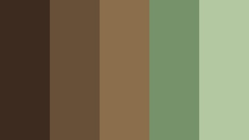 mossy bark overlook forest bark color palette with hex codes
