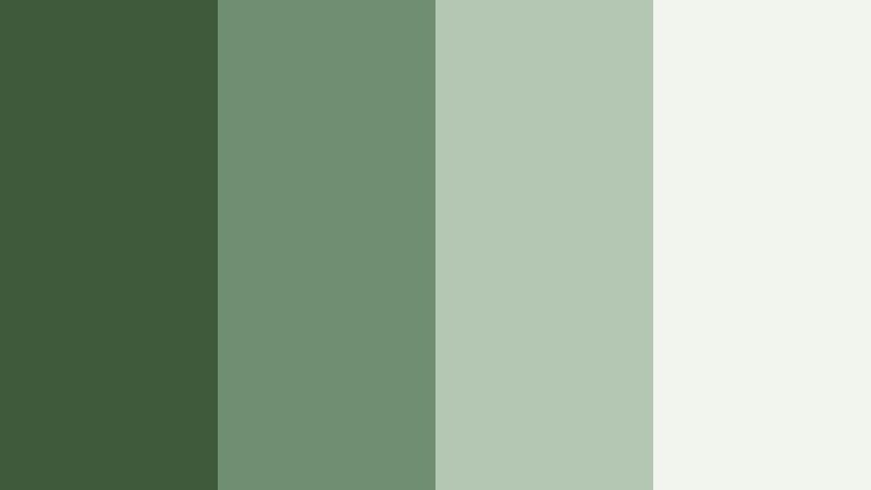 mossy creek reflection woodland fern color palette with hex codes