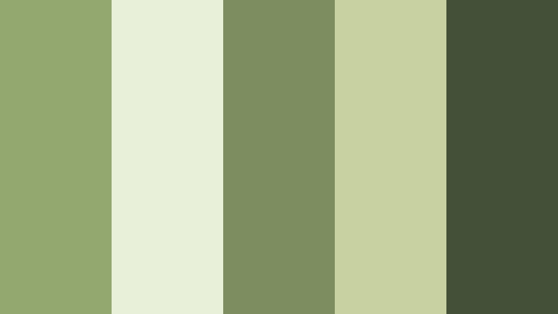 mossy creek retreat pale moss green color palette with hex codes