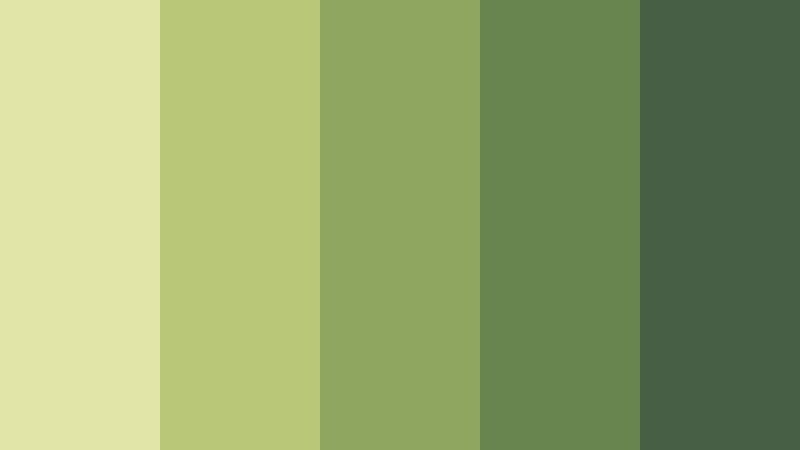 mossy meadow analogous color color palette with hex codes