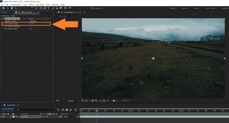 increase the shutter angle
