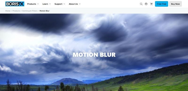 borisfx continuum motion blur plugin