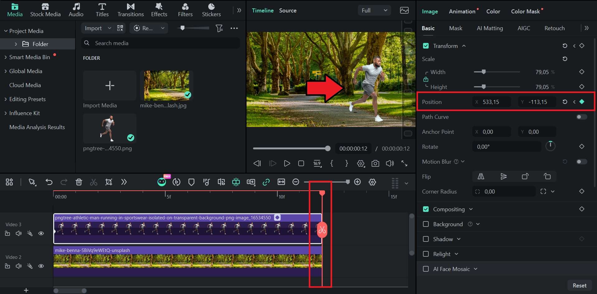 move photo for keyframe animation