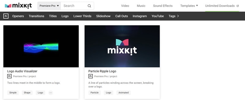 mixkit motion graphics templates