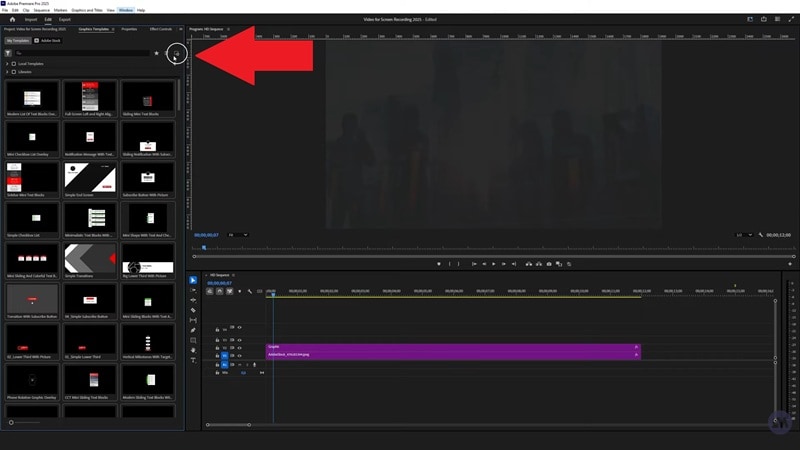 install the motion graphics templates