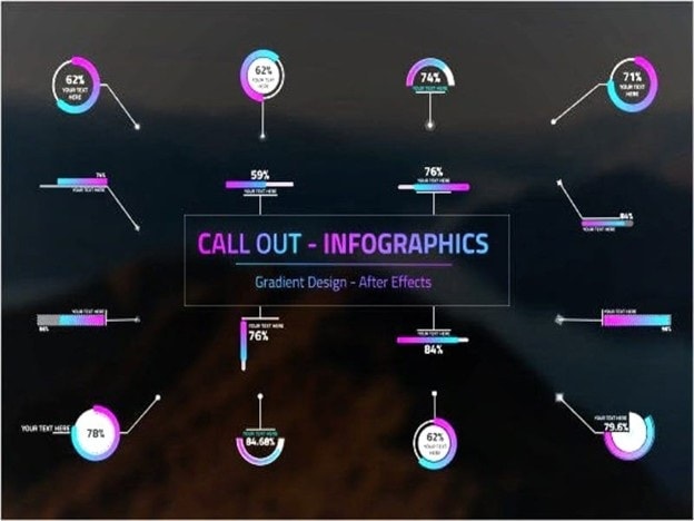 motion graphic templates for callouts and infographics
