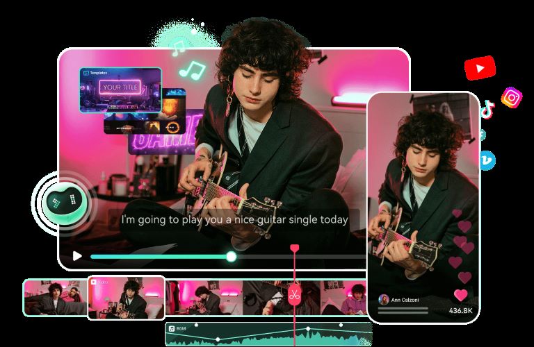 filmora on mobile and desktop