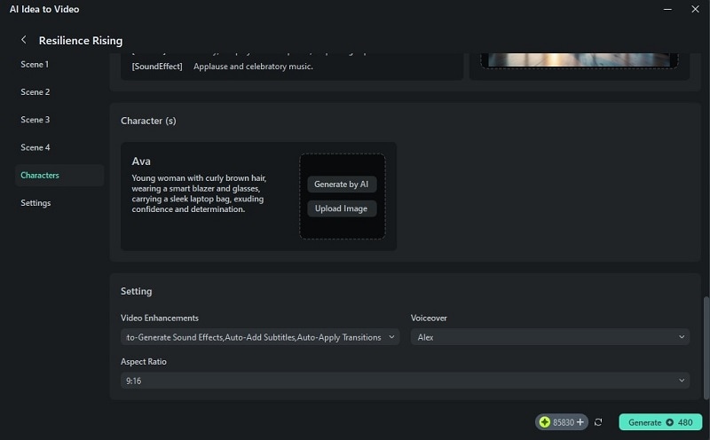 add character reference image