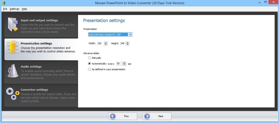 Convertisseur de PowerPoint en Vidéo