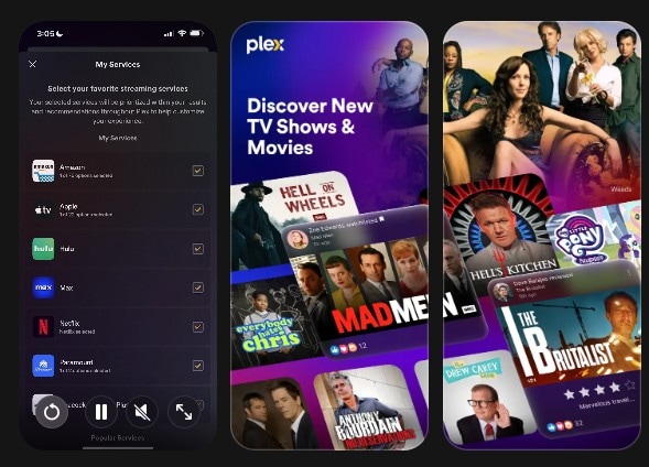 page Plex sur l’App Store