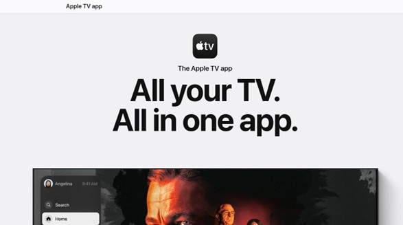 page Apple TV+ sur l’App Store