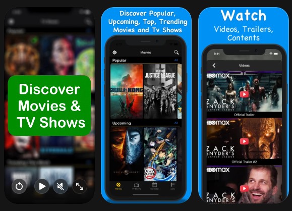 page Movies Box sur l’App Store