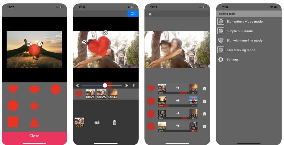 Aplikasi Blur Movstash Mosaic untuk iOS 